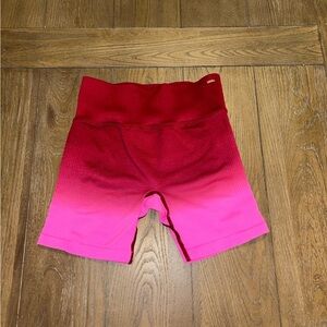 Victoria's Secret Red to Pink Ombre Bike Shorts